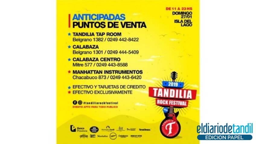 "Estamos apostando a Tandil, es el primer festival de esta magnitud en la ciudad"