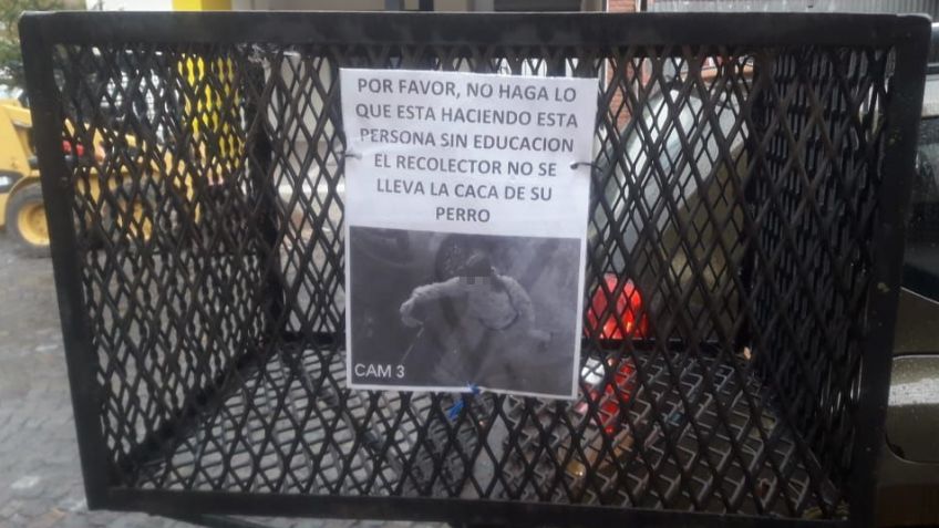 "Escrache" en el basurín