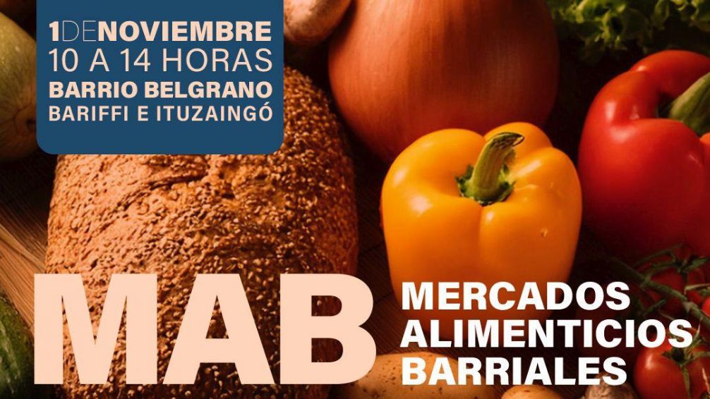 Con una amplia variedad de productos, el Mercado Alimenticio Barrial estará este viernes en el barrio Belgrano