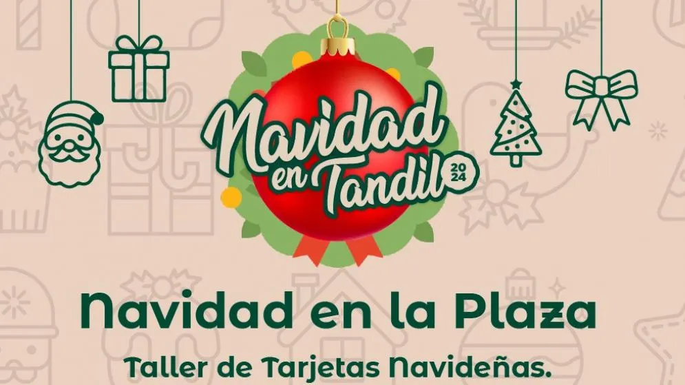 "Navidad en la Plaza": Taller de Tarjetas y Encuentro con Papá Noel