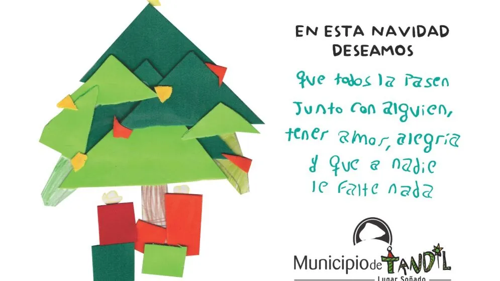 Niños idearon una tarjeta y mensaje navideño que será el oficial de Tandil