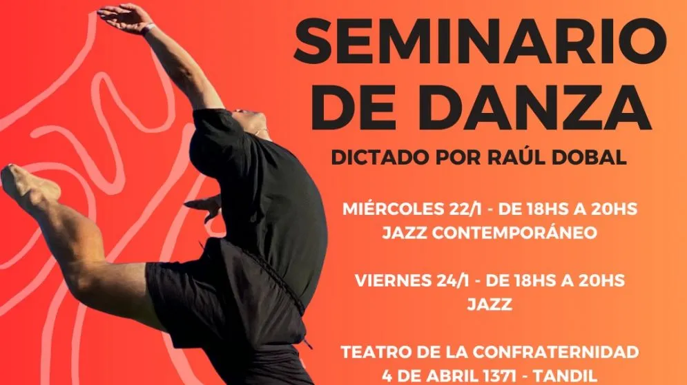 Seminario de Danza con el reconocido bailarín y docente, Raúl Dobal