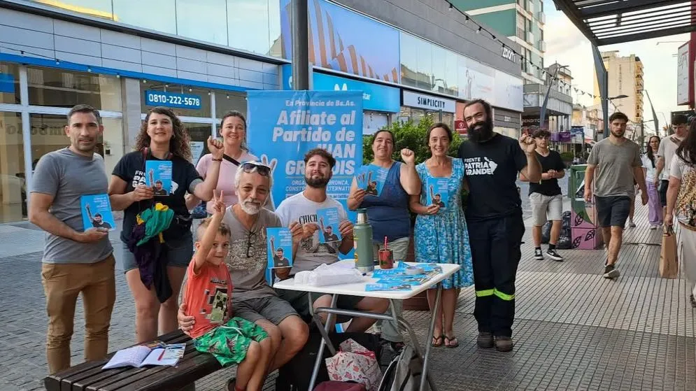 El partido de Grabois en Tandil lleva reunidas más de 500 afiliaciones. 