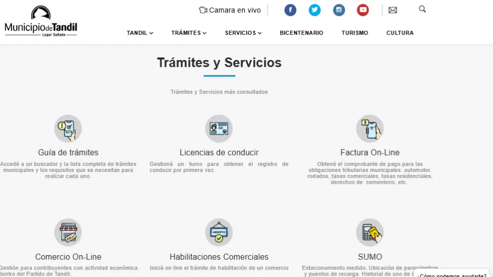 Se suspenderán temporalmente los trámites online por mantenimiento del datacenter