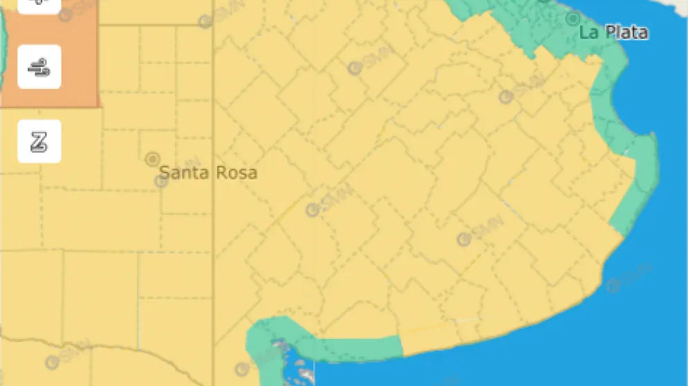 Alerta amarillo por tormentas para Tandil y la zona