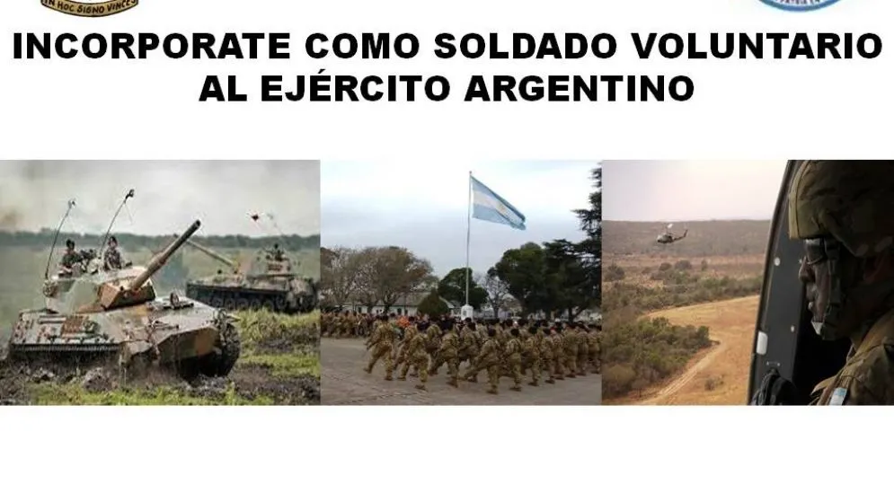 Convocatoria para el Servicio Militar Voluntario en la Guarnición Ejército Tandil