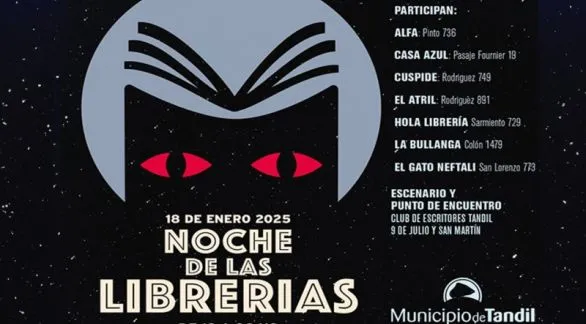 Este sábado Tandil celebrará su 4º edición de "La Noche de las Librerías"