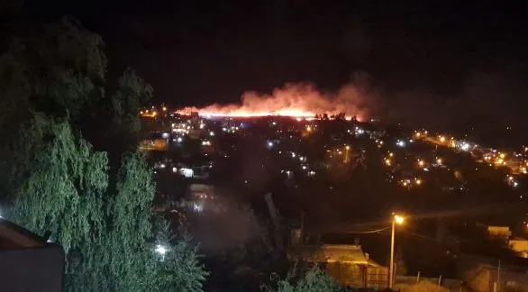 Un incendio afectó pastizales en Las Tunitas