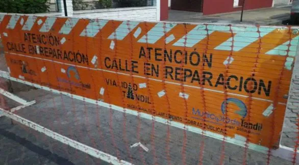 Corte de tránsito por obras de mejora en la intersección de Chile y Richieri