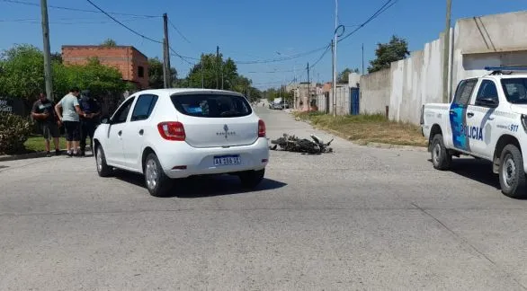 Choque en Vigil y Casacuberta: un hombre fue trasladado al Hospital