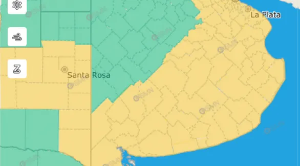 Alerta meteorológico por tormentas para Tandil y la zona