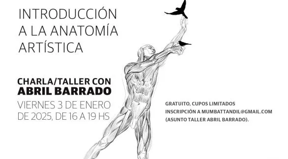 Inscriben para la charla taller "Introducción a la Anatomía Artística